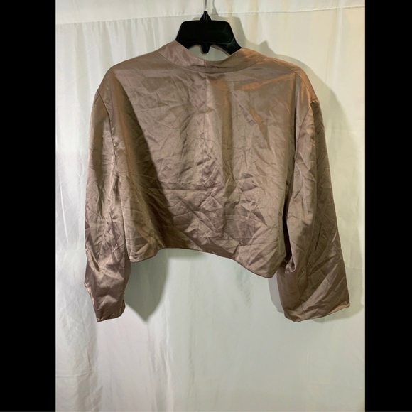 NEW Adrianna Papell Open Front Bolero Jacket in lead [PLUS SZ 22W ]‎ - Picture 5 of 8